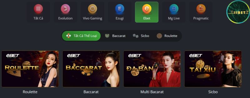 eBet Gaming mang đến nhiều sản phẩm độc đáo